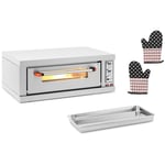 Royal Catering Kakkoslaatu Pizzauuni - 1 kammio 3200 W ajastin