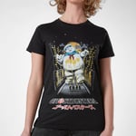 Ghostbusters Stay Puft Kanji Attack Women's T-Shirt - Black - XL - Black