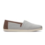 Toms Homme Espadrilles Basket, Gris (Drizzle Grey), 43 EU