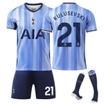 2425 Tottenham Hotspur borta fotbollströja KULUSEVSKI Med strumpor XS(160-165cm)