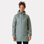 Helly Hansen Dame Lang Belfast Isolert Vinterjakke Grønn Xs