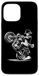 iPhone 13 Pro Max Napoleon Bonaparte Pulling a Wheelie on a Motorcycle Funny Case