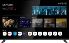 SENCOR Smart TV 4K 50 Pouces - Téléviseur 127cm 4K UHD HDR Qualité Cinéma, Dolby Digital Plus, Smart TV, ThinQ AI et assistant vocal Google/Alexa, APP, Magic Remote, Netflix, Disney+ et plus encore...