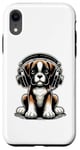 Coque pour iPhone XR Boxer Dog Casque audio pour chien Boxers