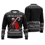 Santa Darth Vader Jul Ugly Sweater Star Wars The Mandalorian Men Pullover Kläder Höst Vinter Dam Sweatshirt style 3 5XL