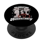 1st Wedding Anniversary Celebrating 1 Year Matching Gift PopSockets Adhesive PopGrip