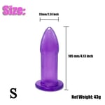 Nettoyeur de bidet en silicone souple portable,nettoyant anal,bouchons de fesses,douche lavement,livres de douche,noir,violet,transparent,1 pièce - Type Purple S