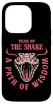 iPhone 14 Pro Year Of the Snake. A Path Of Wisdom. Cinese New Year Costume Case