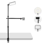 SMALLRIG Camera Desk Mount, Table Stand with Magic Arm, 13"-35.4" Adjustable Table Camera Mount, Tabletop C Clamp for Camera, Ring Light, Live Streaming, Photo Video Recording, Max Load 10kg - 3992