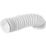 Ø 100mm / 1m PVC Flexible Ducting - Ventilation Duct Hose for Tumble Dryer, Cooker Hood, Extractor Fan, Air Conditioner