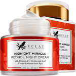 Retinol with Hyaluronic Acid Night Cream -  Anti Wrinkle, Anti Ageing Face Cream