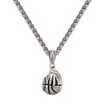 U7 Collier Spotif Homme Bijou en Acier Inoxydable 316L Chaîne avec Pendentif Main sur Basketball