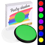 LOPHE Maquillage Fard Aquarellable Pot, Peinture du Visage, Maquillage FX Smiffys, Peinture à l'eau pour Le Visage et Le Corps pour Adultes, Enfants,30g, Vert Fluorescent