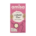 Amisa Organic Gluten-Free Quinoa Flour 375g, Pack of 6 - Extra Fine Milled & High in Protein - Ideal for Baking