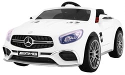 Mercedes AMG SL65 yksipaikkainen lasten sähköauto, valkoinen