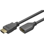 Goobay 2.0 HDMI-kabel, svart, hane > hona, 3 meter