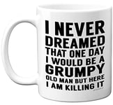 Stuff4 Grumpy Old Man Mug, Grandad Gifts, Dad, Father’s Day or Christmas Novelty Mug, Funny Gifts, Perfect Birthday Present, Funny Mugs for Men, 11oz White Ceramic Dishwasher Safe Mugs - Made in UK