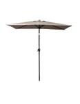 Parasol inclinable rectangulaire taupe 135x210cm