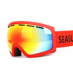 ZKDY Lunettes De Ski Sphériques Double Couche Lunettes De Ski D'Alpinisme Coca-Cola Myopia Lunettes De Ski Anti-Buée-3