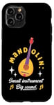 Coque pour iPhone 11 Pro Mandoline Petit Instrument Grand Son Mandoline Joueur Musicien