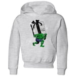 Marvel The Incredible Hulk Christmas Present Kids' Christmas Hoodie - Grey - 11-12 ans - Gris