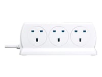 Masterplug SRGDSU62PW 6 Socket Surge Protected Extension Lead with 2 USB Ports