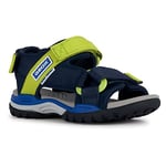 Geox J Borealis Boy Sandal, Navy Lime, 11 UK Child