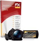 atFoliX 3x Film Protection d'écran pour Sony FDR-AX700 mat&antichoc