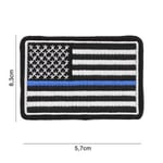 101 INC PVC Patch - Embroidery USA Blue Thin Line