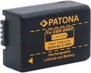 DMW-BMB9 E Batterie de derni?re g?n?ration - syst?me de Batterie Intelligent Infochip - Compatible avec Panasonic Lumix DC FZ82 FZ83 DMC FZ72 FZ62 FZ45 FZ48 FZ100 FZ150 Leica V-LUX 2 V-LUX 3