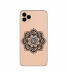 Coque Iphone 11 mandala rond noir