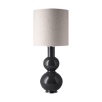 Flavia Lamps Augusta bordslampa grå lampfot London Beige M