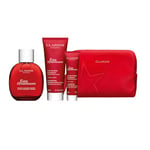 Clarins Gift Set | Eau Dynamisante Essentials 230ml | Worth £64 | Eau Dynamisante Treatment Fragrance, Eau Dynamisante Energizing Shower Gel 30ml, Eau Dynamisante Energizing Body Lotion 100ml