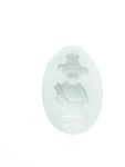 Silikomart 71.331.00.0096 Moule pour Pâte à Sucre SLK231 Ourson Boulanger Silicone Blanc