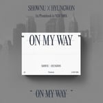 Shownu X Hyungwon  Photo Exhibition  On My Way  Photobook  incl. Making of DVD, Sticker Set, Folded Poster Set + 4pc Photocard Set