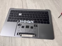 DEFEKT! Original Reservel Apple MacBook Pro (13-inch, 2017) Palmrest ink. Keyboard / Tangentbord A1706