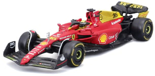 Bburago Formula 1 Ferrari F1-75 2022 with Helmet Leclerc 143 Scale Die-Cast C...