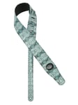 Cobra Series Guitar strap, blue snakeskin