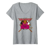 Womens Teenage Mutant Ninja Turtles Radical Rat Splinter V-Neck T-Shirt