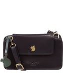 Conkca London Womens 'Little Wonder' Navy Leather Cross Body Clutch Bag - One Size