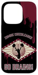 Coque pour iPhone 14 Pro Costume d'Halloween de pom-pom girl zombie