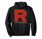 R Team Rocket Costume With Motto Go Poke Video Game Monster Pullover Hoodie