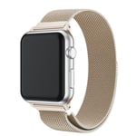 Apple Watch Series 1-3 38mm Armband Milanese Loop, Champagneguld