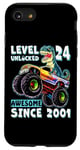 iPhone SE (2020) / 7 / 8 Level 24 Unlocked T Rex Monster Truck Dinosaur 24th Birthday Case