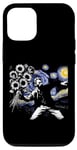 Coque pour iPhone 15 Van Gogh Nuit étoilée et Tournesols Art