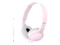 Sony MDR-ZX110AP - Écouteurs avec micro - circum-aural - filaire - jack 3,5mm - rose