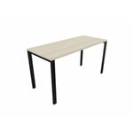 Bureau droit individuel Online F Acacia OP-LITE II : bureau D140x80/cpl acacia/cpi noir/ep. du plateau 18 mm