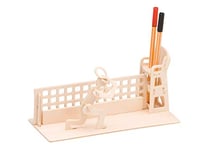 Pebaro 840/2 - Kit de Construction en Bois - Support de Table - Porte-Stylo - Puzzle 3D - Kit de modélisme - Bricolage avec Bois - Puzzle en Bois - Kit de Bricolage - Plaque en Bois prédécoupée -