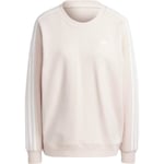 Adidas Essentiels 3 Stripes Sweatshirt - Dam - Beige - Långärmad