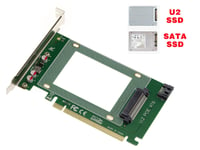 Carte contrôleur PCIe x16 Type PCIe 3.0 pour SSD PCIe NVMe U.2 ou SSD SATA